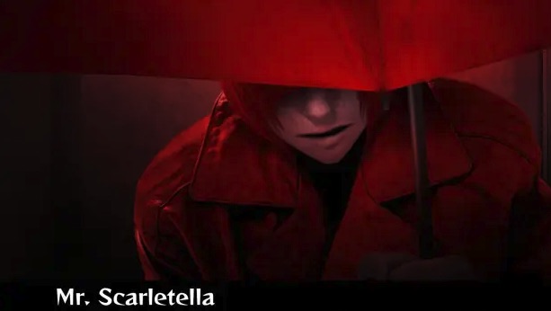 Homicipher Characters - Mr. Scarletella, an enigmatic pursuer